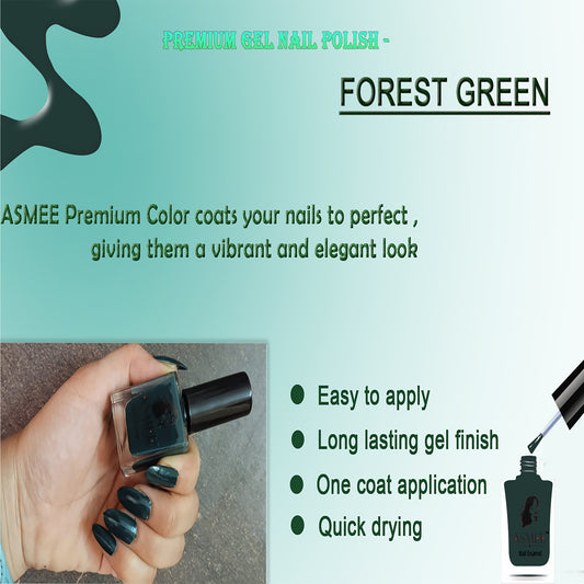 Asmee Premium Gel Nail Polish - Forest Green