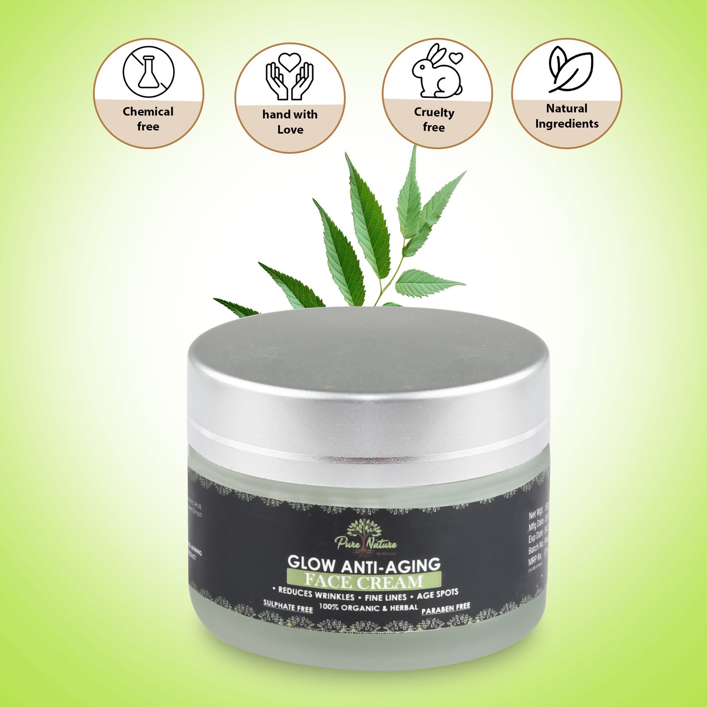 Pure Nature Glow Anti-Aging Face Cream