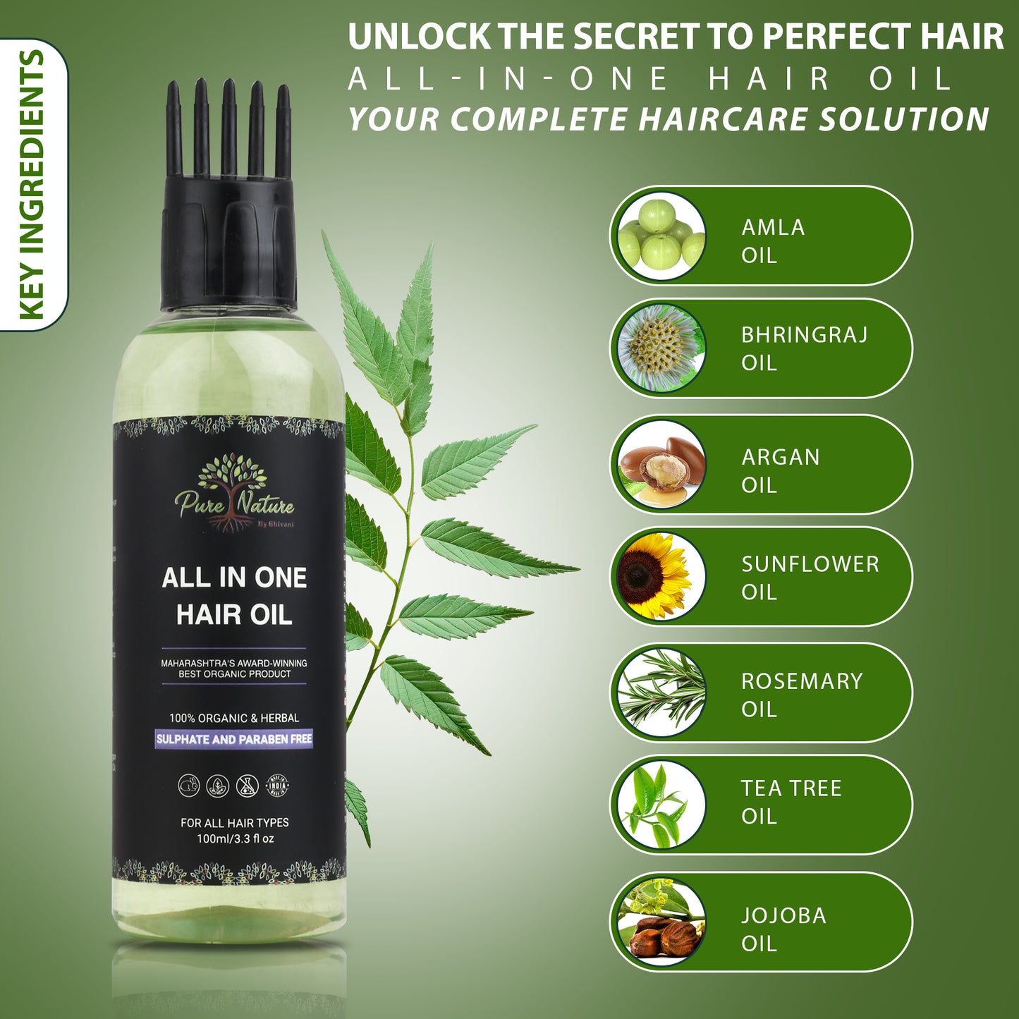 Pure Nature All in One Hair Oil
