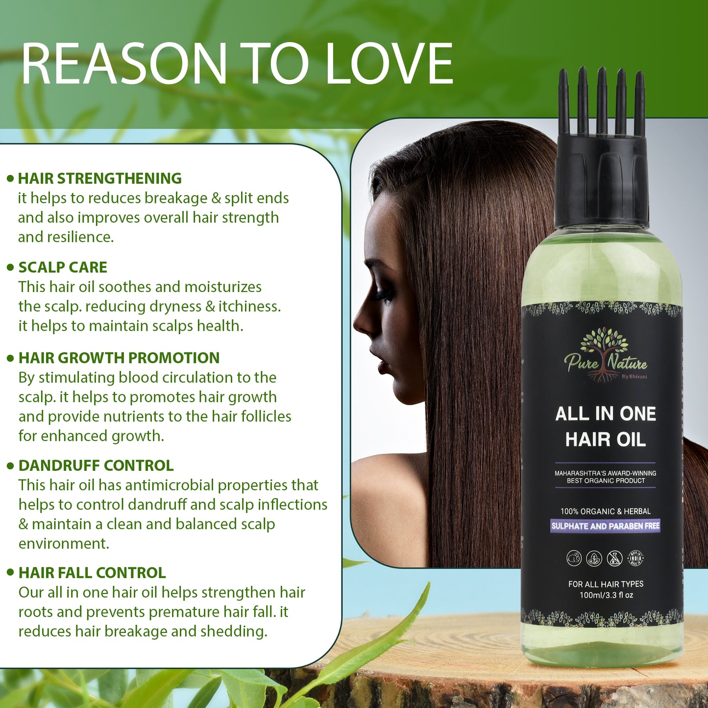 Pure Nature All in One Hair Oil