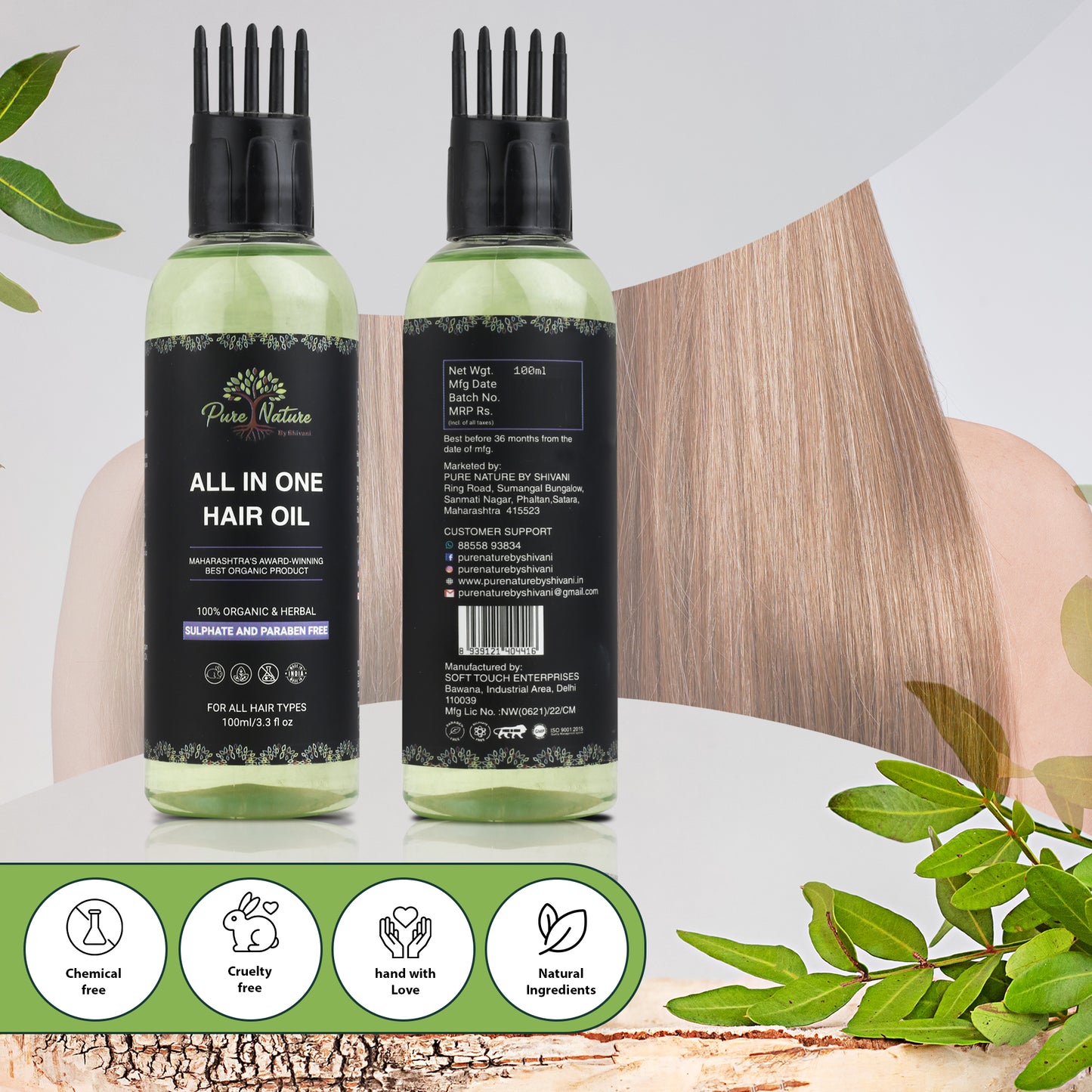 Pure Nature All in One Hair Oil
