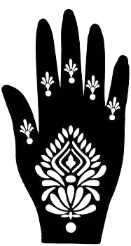 Beautiful Henna Stencils - Both Hands/ Mehendi Designs/ Mehendi DIY Stencil - C108