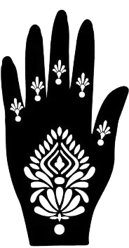 Beautiful Henna Stencils - Both Hands/ Mehendi Designs/ Mehendi DIY Stencil - C108