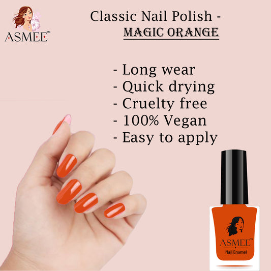 Asmee Classic Nail Polish - Magic Orange