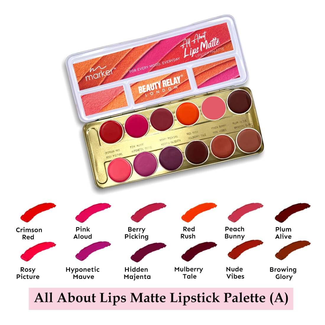 All About Lips Matte Lipstick Palette