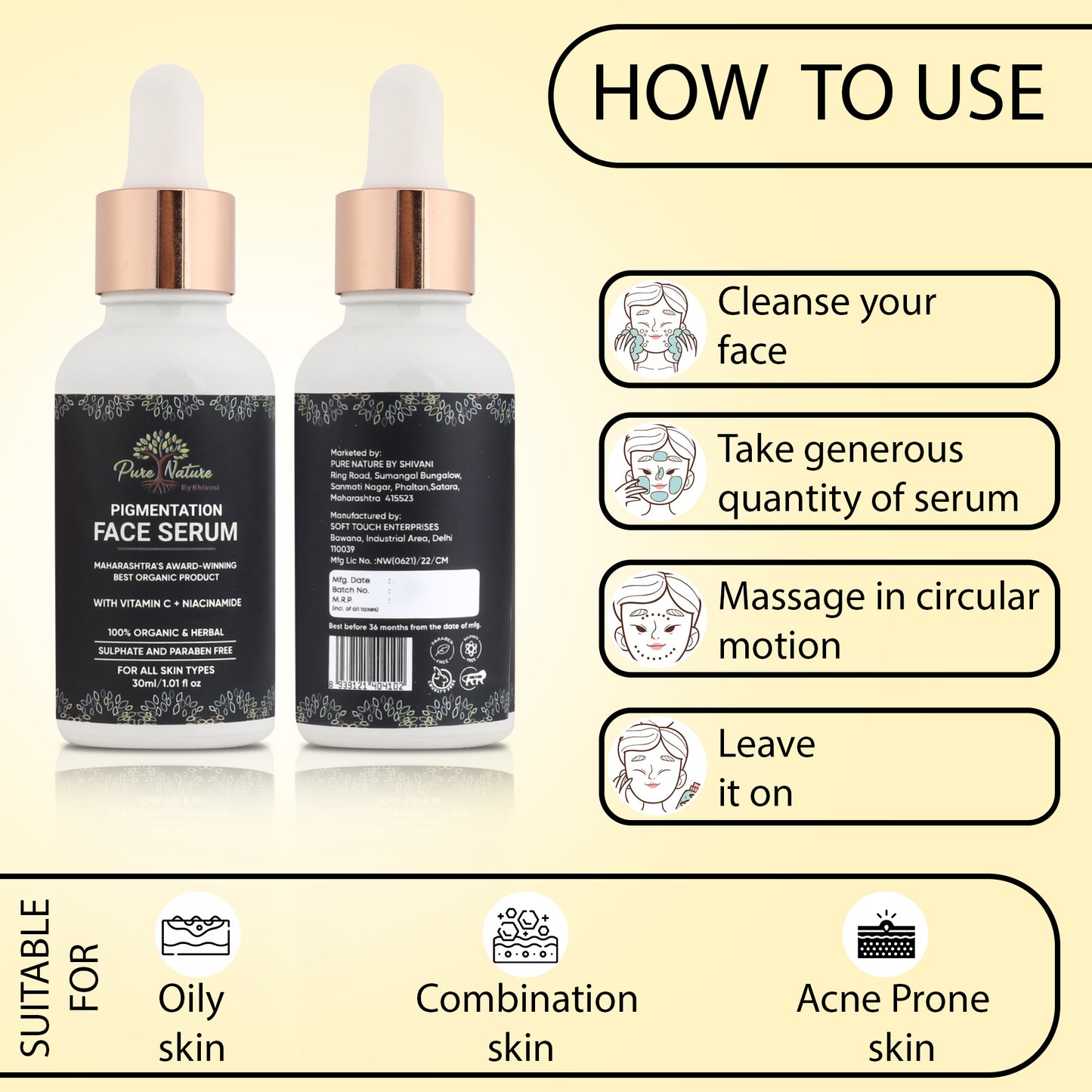 Pure Nature Pigmentation Face Serum