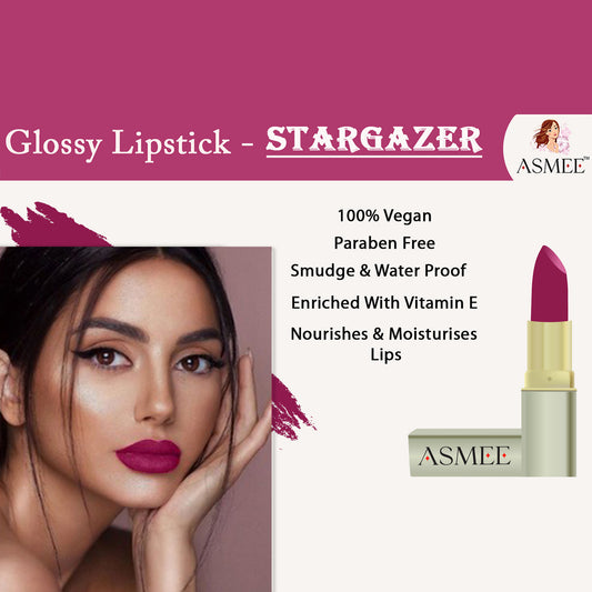 Asmee Glossy Lipstick - Stargazer