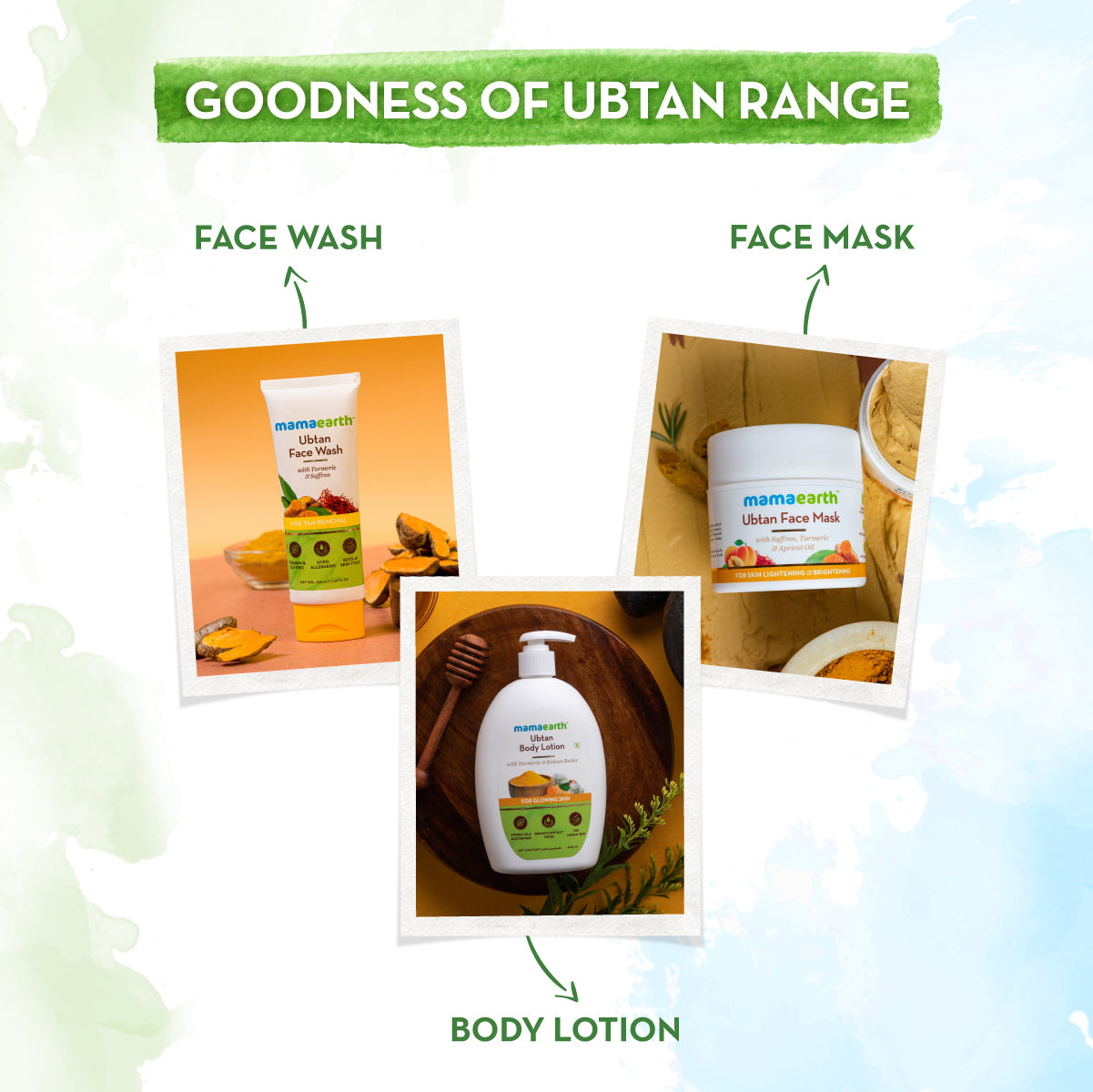Ubtan Face Wash with Turmeric & Saffron for Tan Removal | Removes Tan | Brightens Skin