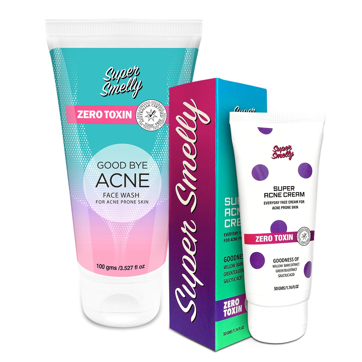 Goodbye Acne Face wash and Super Acne Cream Combo