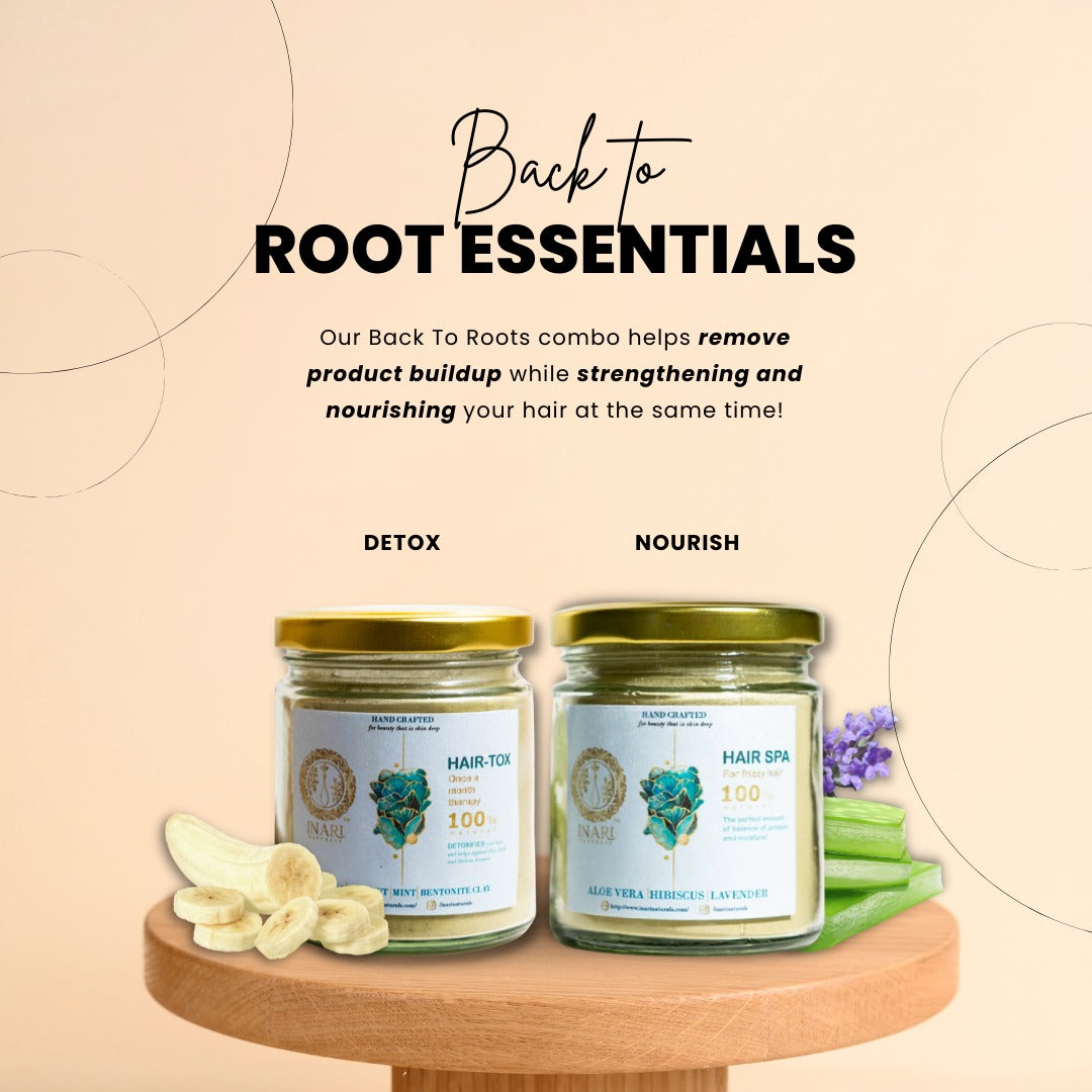 COMBO: BACK TO ROOTS ESSENTIALS - HAIRTOX + HAIR SPA