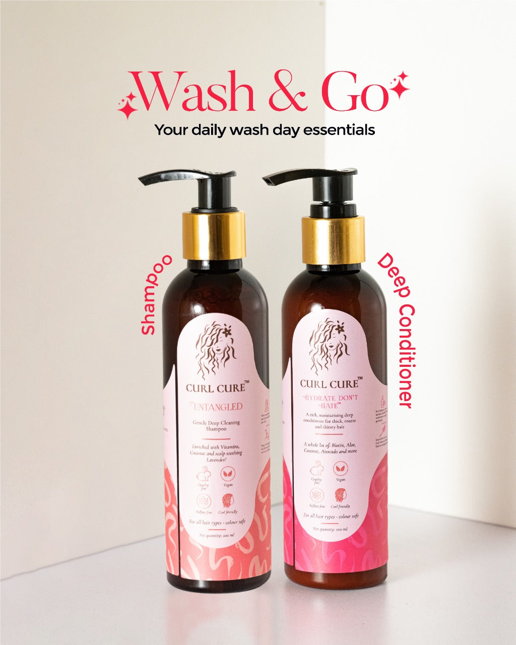 CLEANSE + CONDITION - UNTANGLED SHAMPOO + INTENSIVE HYDRATION CONDITIONER / HAIR MASK COMBO