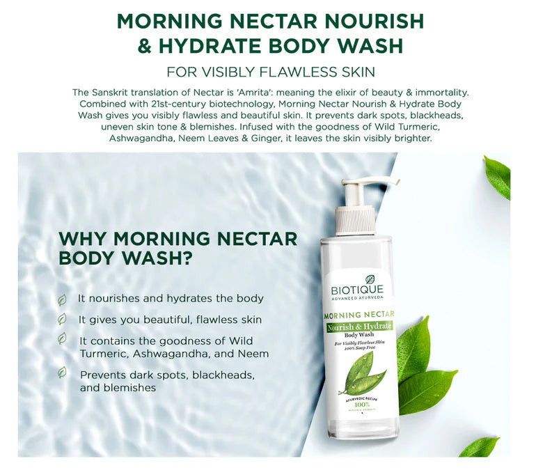 Morning Nectar Nourish & Hydrate Body Wash 200ml
