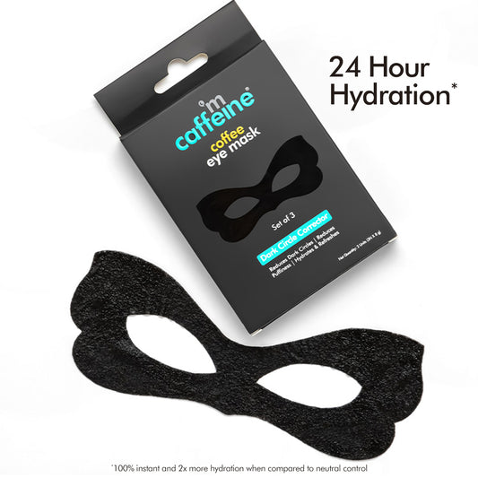 MCaffeine Coffee Eye Mask for Dark Circles & Puffiness with Vitamin C & Caffeine - 2x Hydration