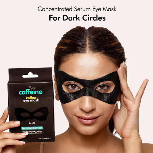 MCaffeine Coffee Eye Mask for Dark Circles & Puffiness with Vitamin C & Caffeine - 2x Hydration