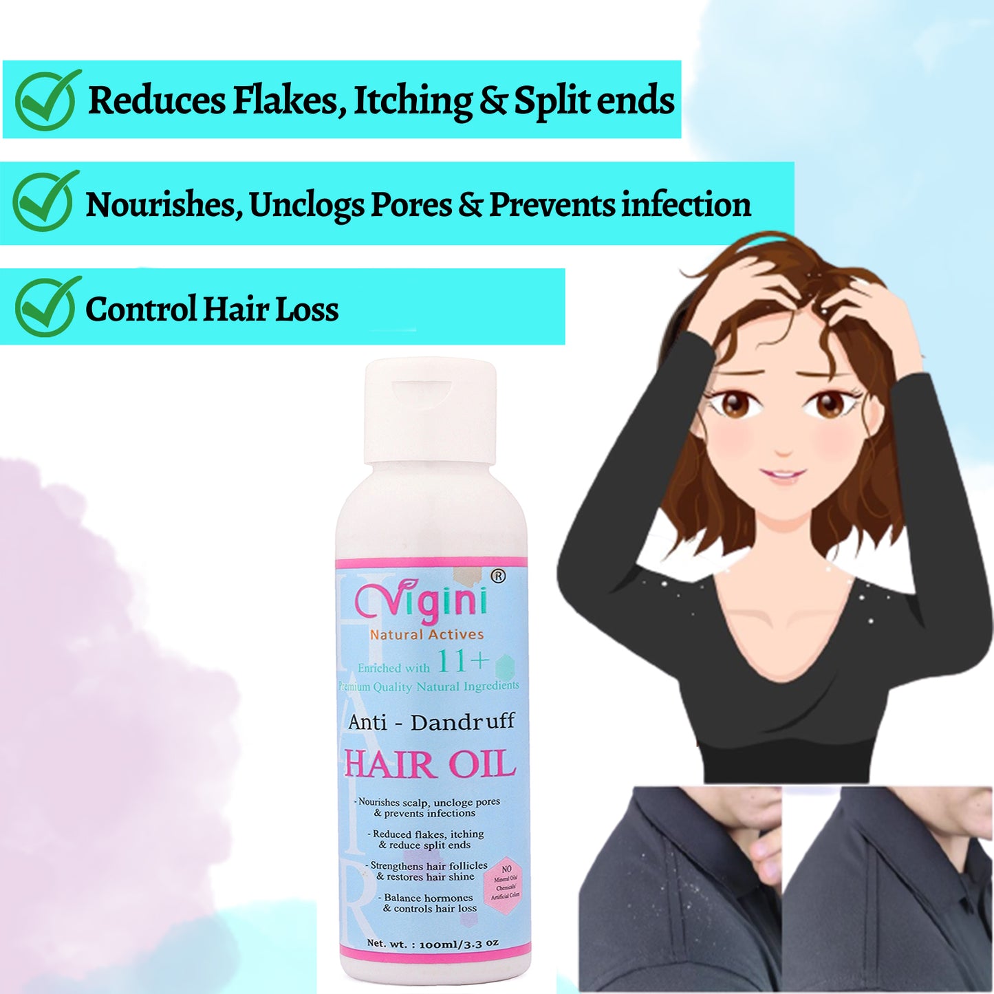 Anti-Dandruff Hair Oil