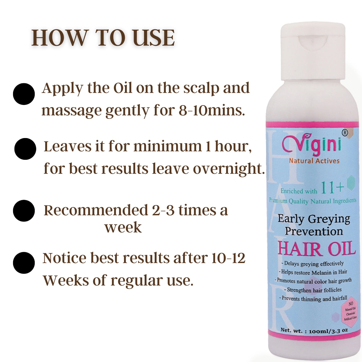 Early Greying Prevention Hair Oil