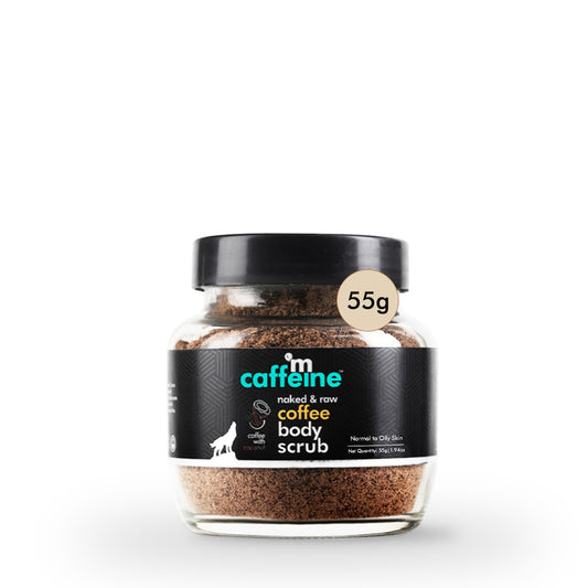 mCaffeine Naked & Raw Coffee Body Scrub (55gm)