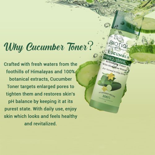 CUCUMBER PORE TIGHTENING TONER FOR NORMAL TO OILY SKIN 120ML