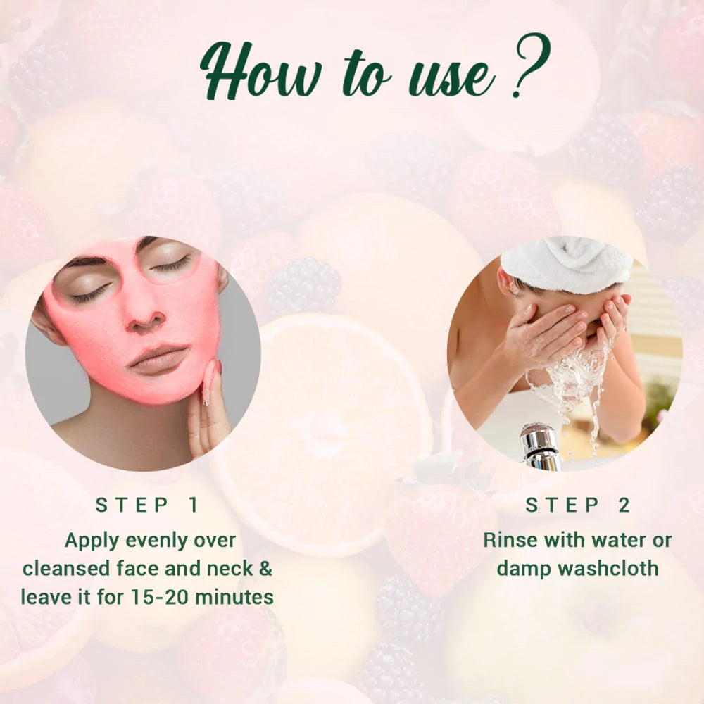 Fruit Brightening Depigmentation & Tan Removal Face Pack