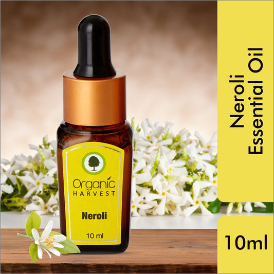 Neroli Essential Oil, For Skin Moisturization, Stress & Anxiety Reliever, Face, Hair Care, Excellent for Aromatherapy - 10ml