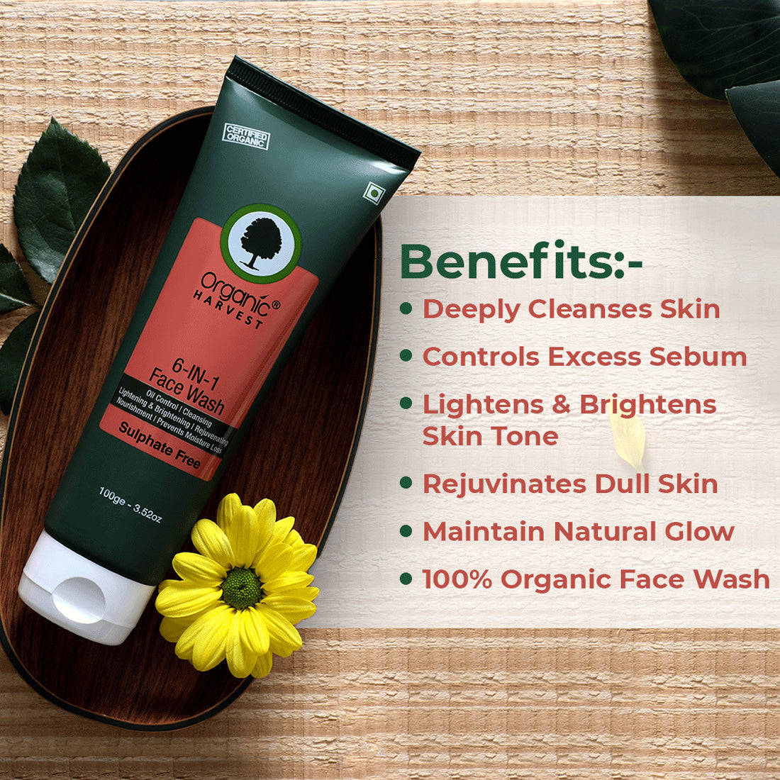 Vivid Organic Harvest Face Wash Scene for Your Screen Vivid Organic Harvest Face Wash Scene for Your Screen
