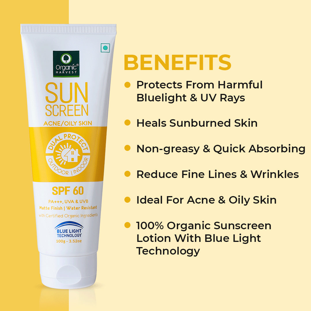 Oily Skin SPF 60 Sunscreen With Kakadu Plum, Acai Berry & Chia Seeds - 100gm