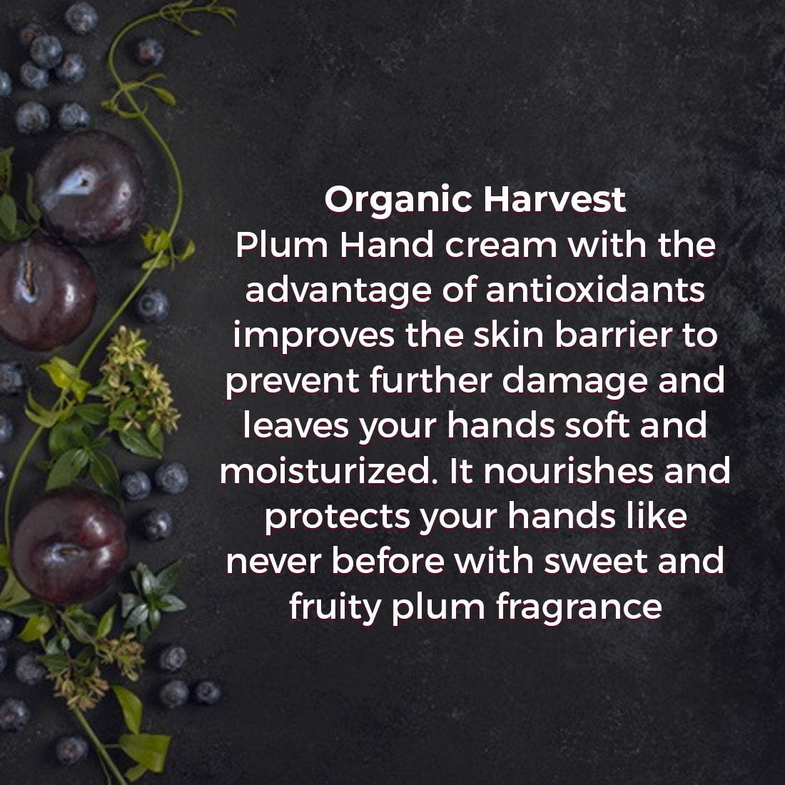 Hand Cream, Plum, Nourish & Purify with Cupuacu Butter, 50gm