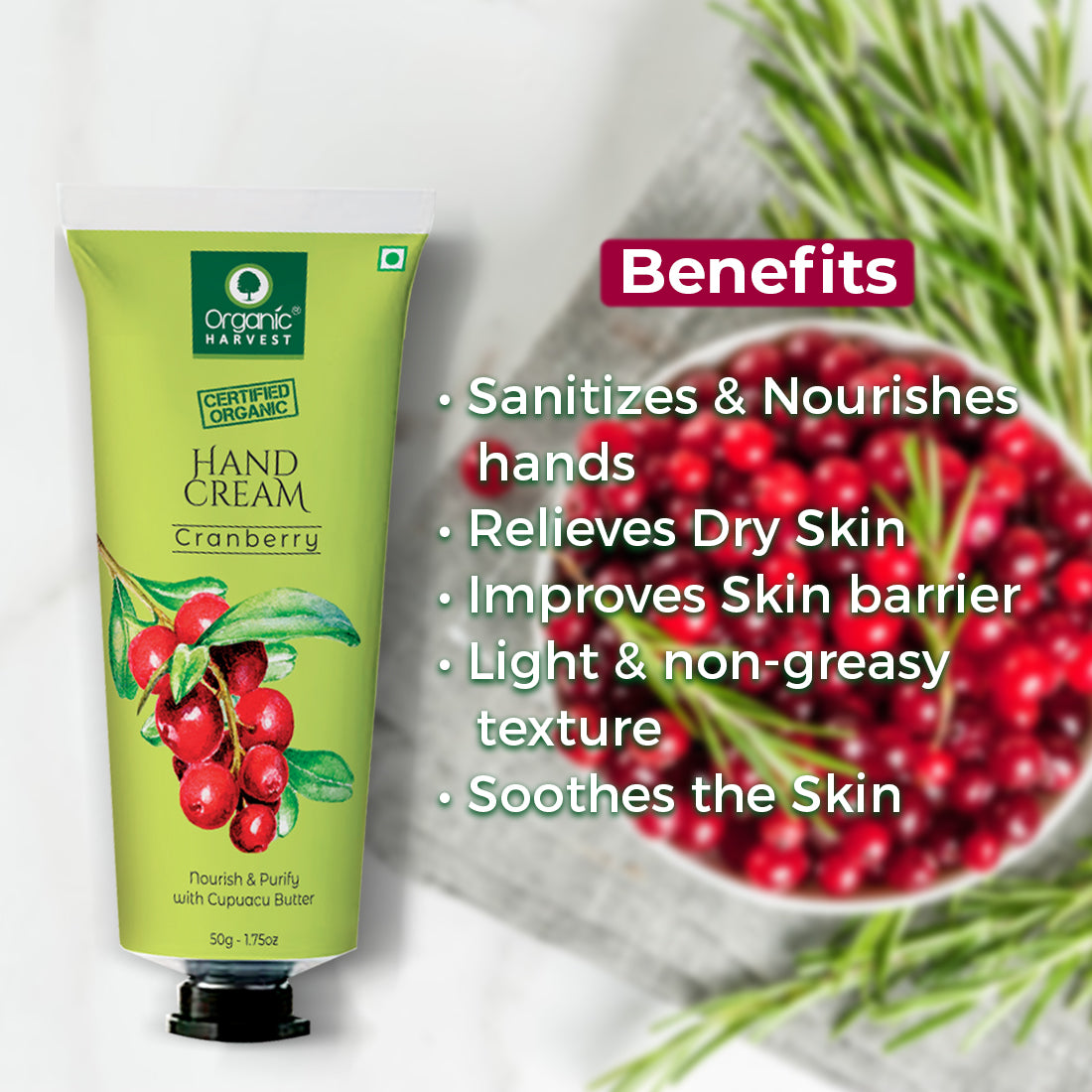 Organic Harvest Hand Cream