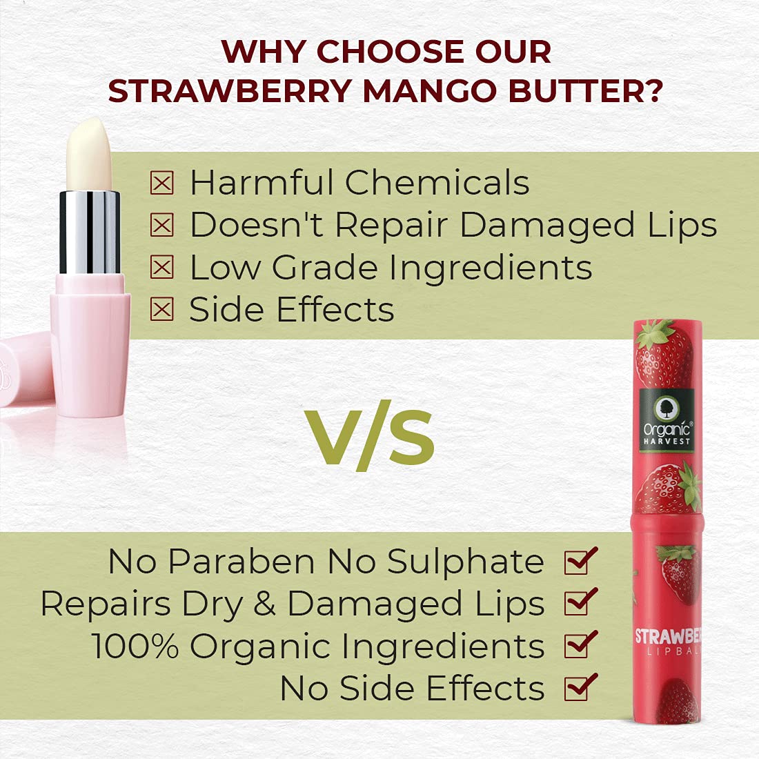 Moisturizing Lip Balm: Strawberry  - 3gm