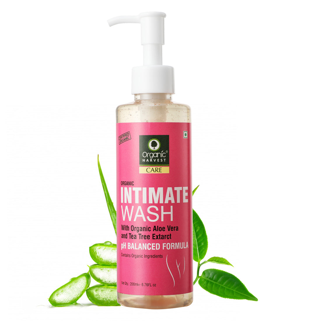Daily Intimate Feminine Wash, Infused with the Goodness of Organic Aloe Vera and Tea Tree Extracts