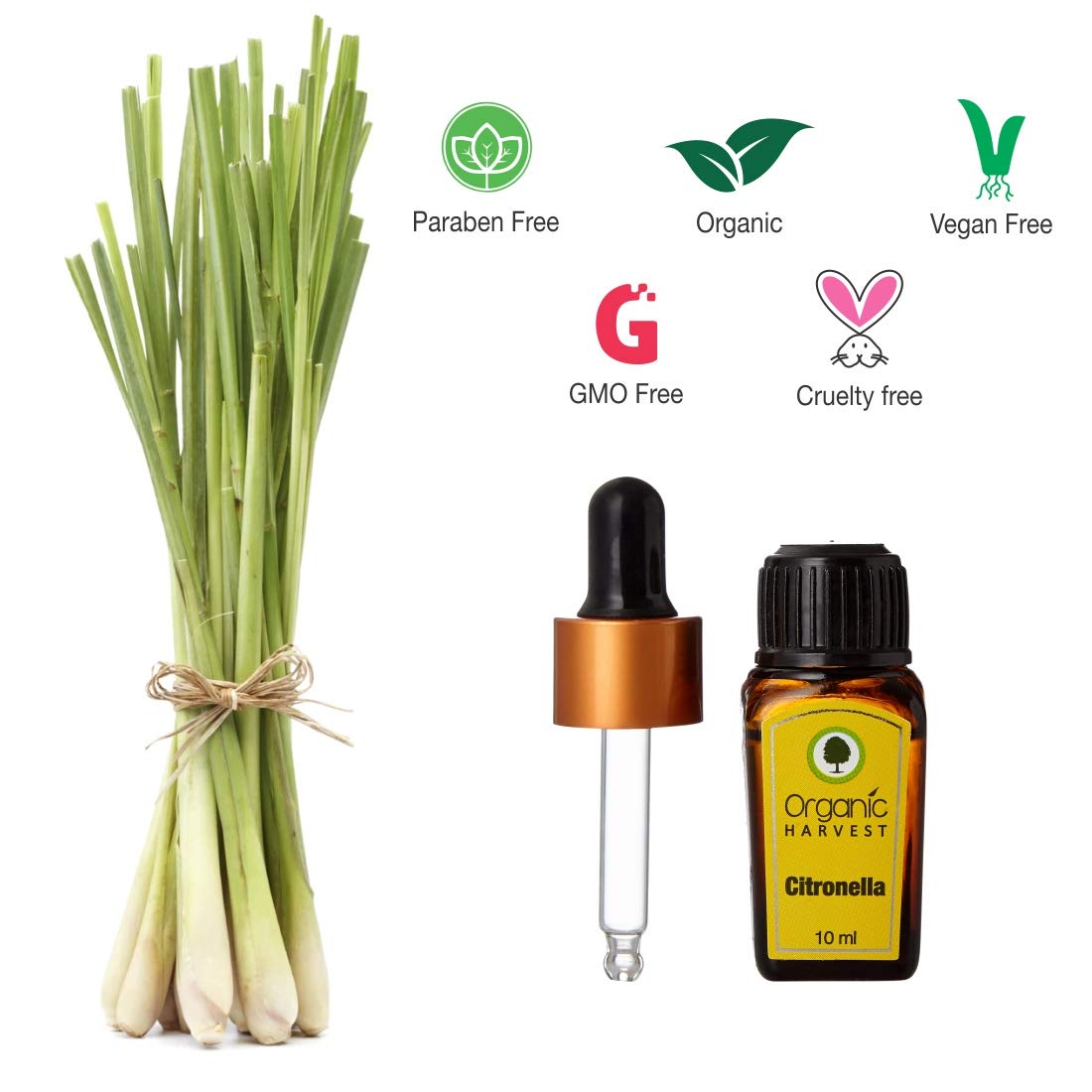 Organic Harvest Citronella Essential Oil