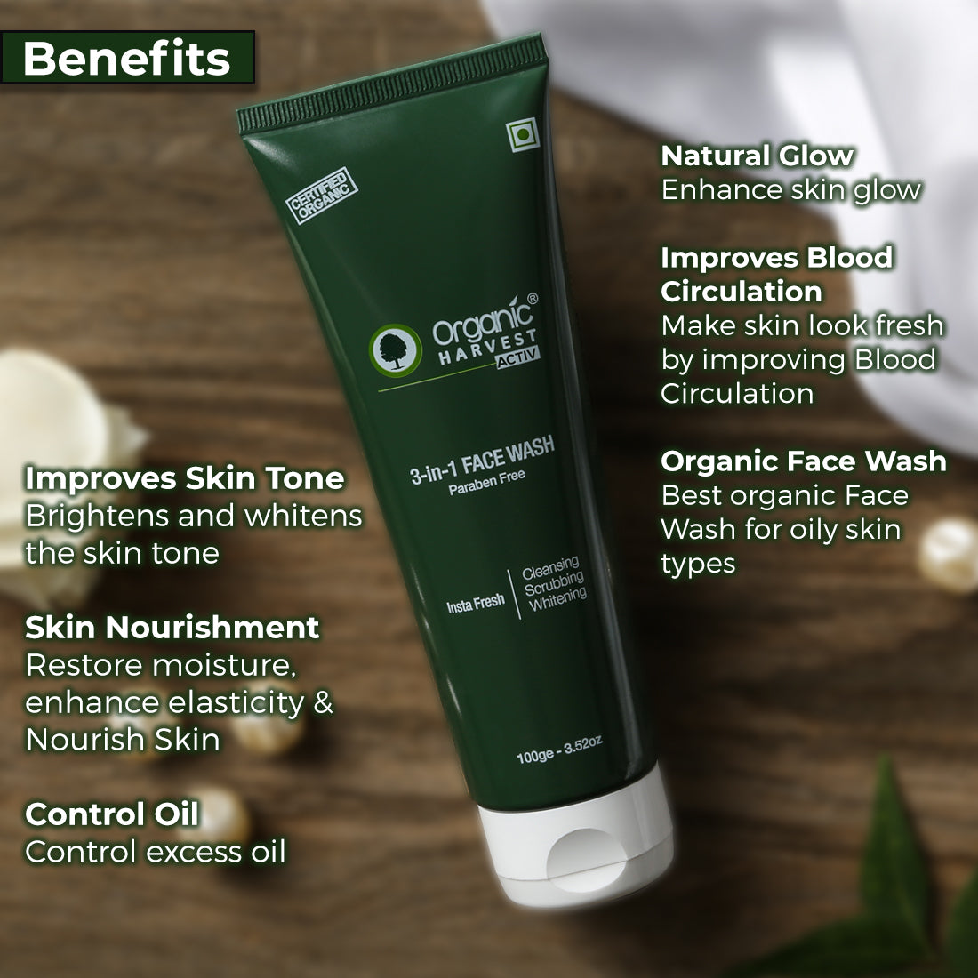 Gorgeous Organic Harvest Face Wash Scene in 4K Gorgeous Organic Harvest Face Wash Scene in 4K