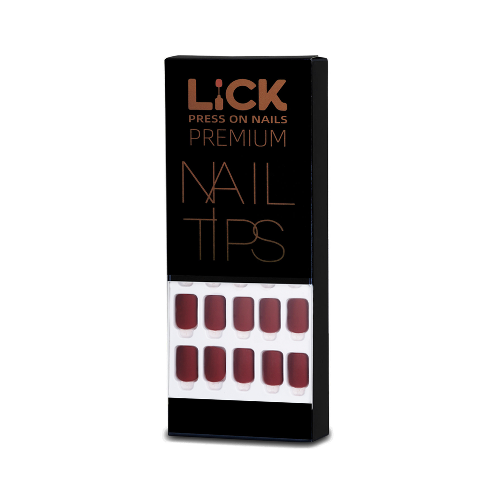 Lick Nail Matte Classic Maroon