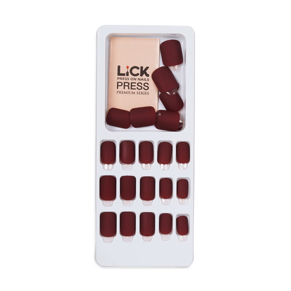 Lick Nail Matte Classic Maroon