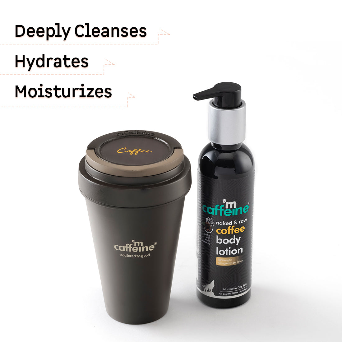 mCaffeine Cleanse & Moisturize - Daily Body Care Kit