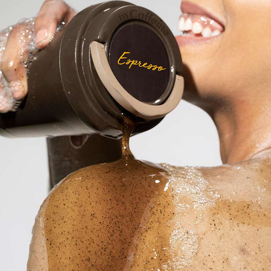 mCaffeine Exfoliating Shower Routine