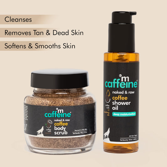 mCaffeine Detan & Deep Hydrating Shower Combo