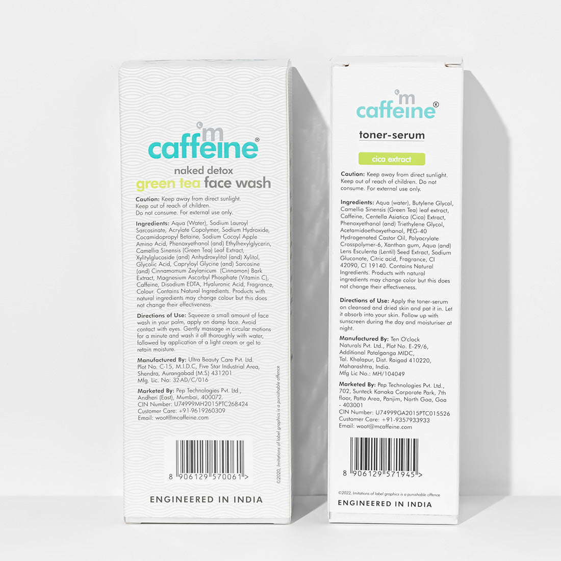 mCaffeine Skin Calming Routine