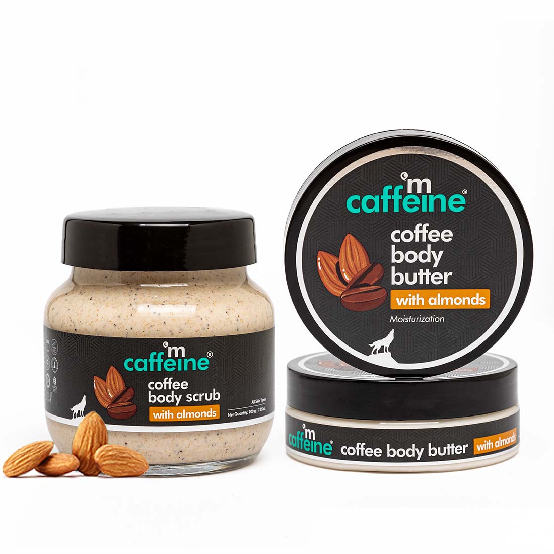 mCaffeine Coffee & Almonds Scrub-Moisturize Duo