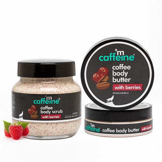 mCaffeine Coffee & Berries Scrub-Moisturize Duo