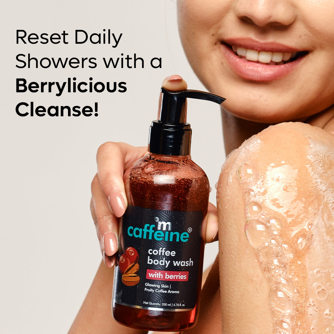 mCaffeine Coffee & Berries Body Exfoliation Routine