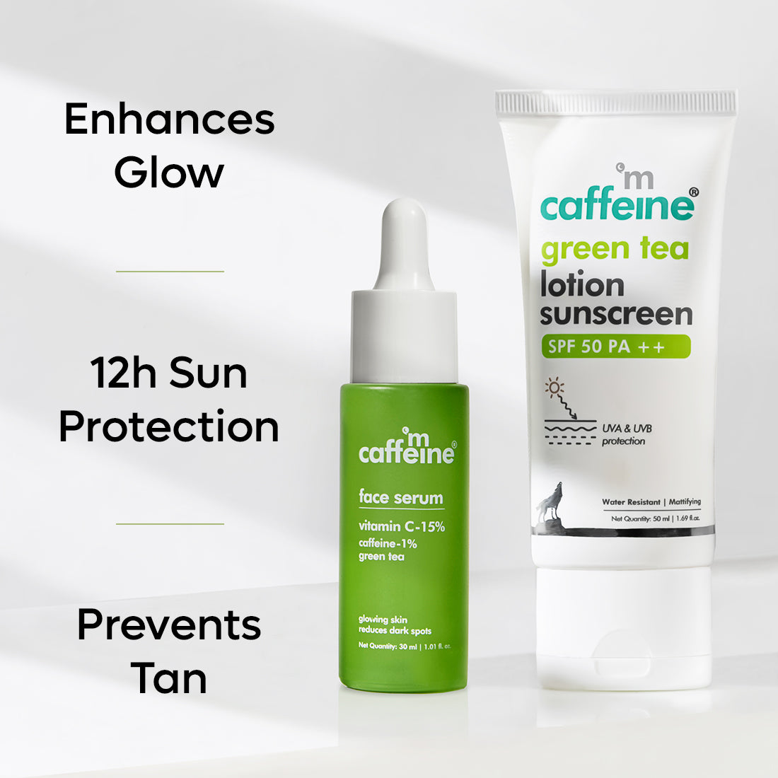 mCaffeine Green Tea Glow & Protect Essentials