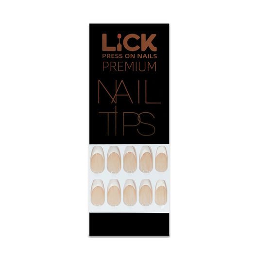 Lick Nail Classic French Tips Ballerina