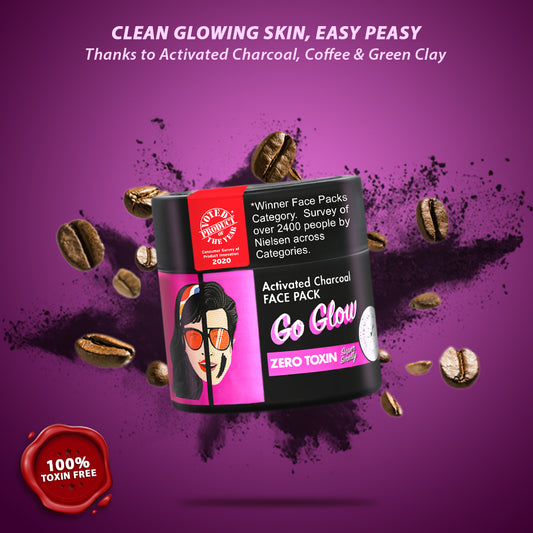 Go Glow Activated Charcoal Face Pack