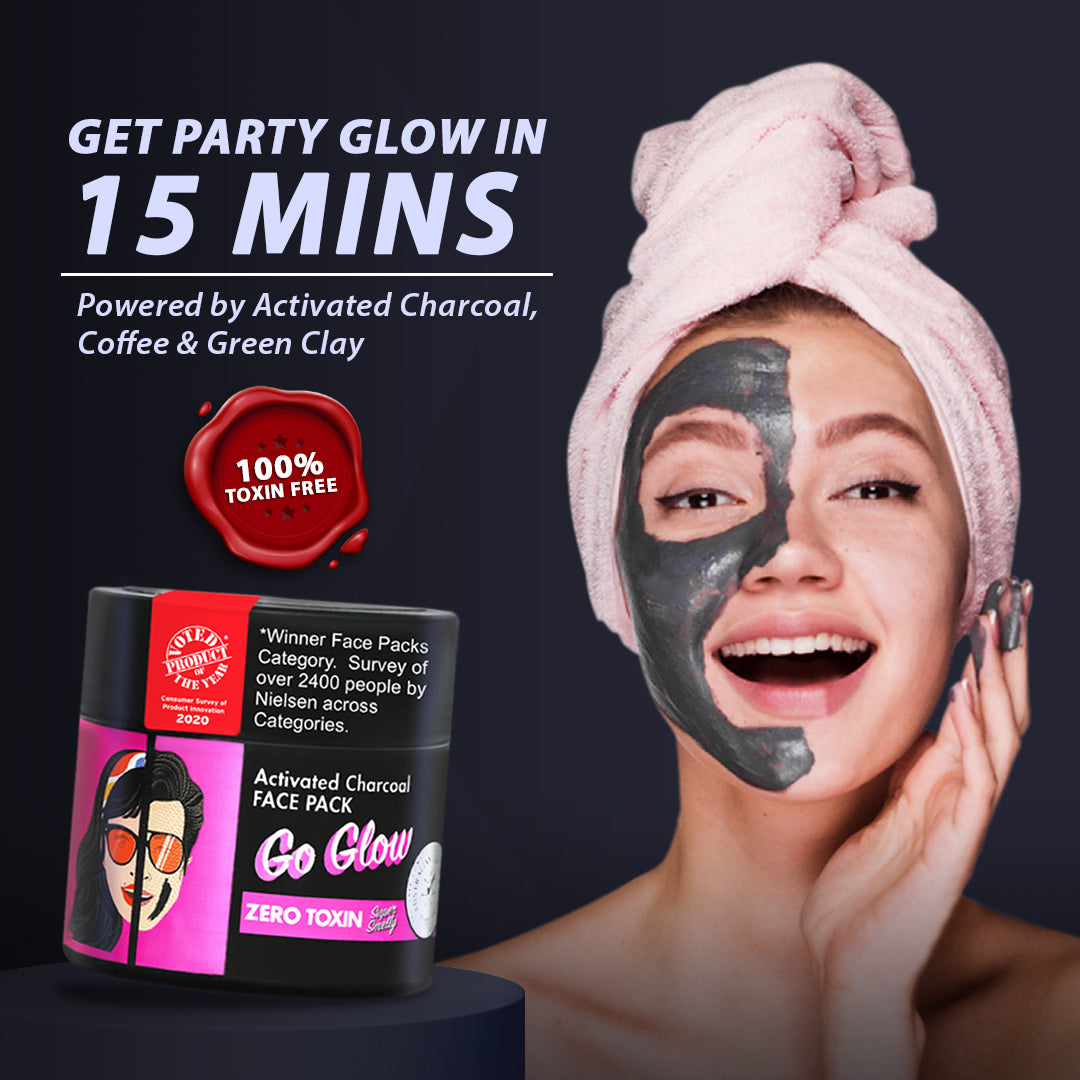 Go Glow Activated Charcoal Face Pack