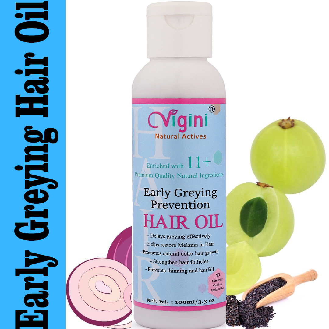 Early Greying Prevention Hair Oil
