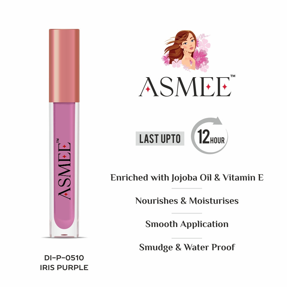 Purple liquid matte lipstick