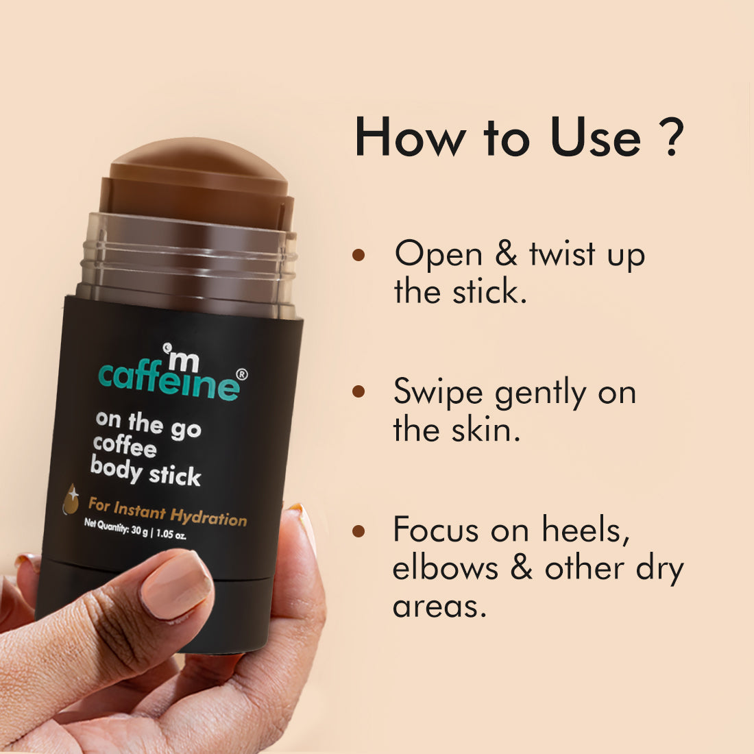 mCaffeine On The Go Coffee Body Stick (For Instant Hydration)