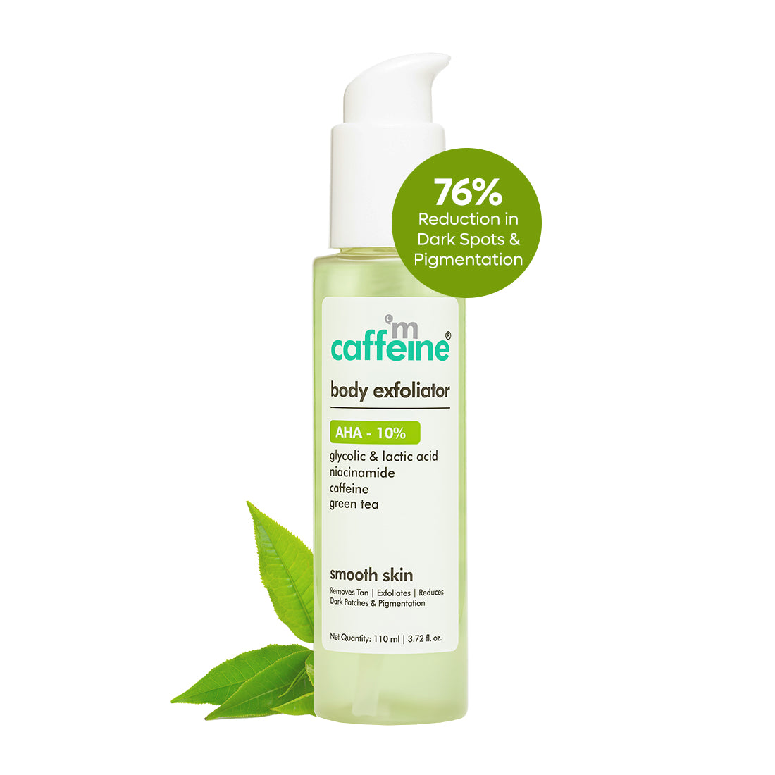 mCaffeine Body Exfoliator with AHA- 10% & Green tea