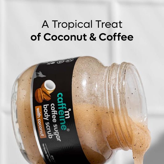 mCaffeine Coffee Sugar Body Scrub with Coconut